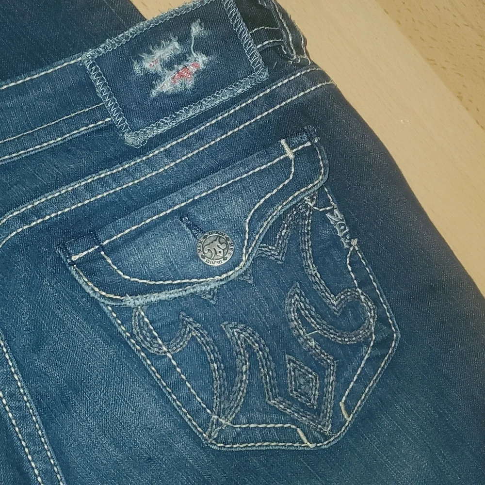 MEK Dark Blue Bootcut Women's Jeans - Picture 11 of 13